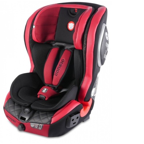 LIONELO ΚΑΘΙΣΜΑ ΑΥΤΟΚΙΝΗΤΟΥ ISOFIX "JASPER" RED LEATHER 9-36κιλά