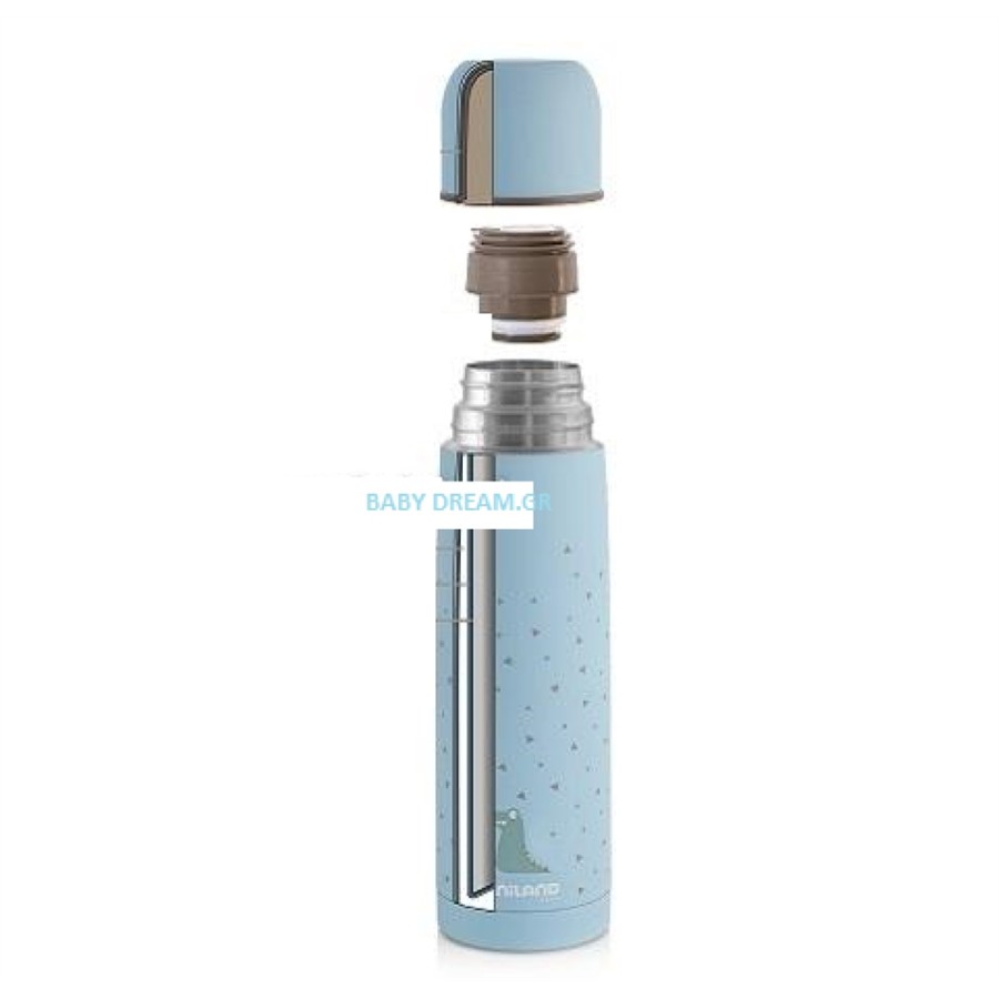 Miniland Ανοξείδωτος θερμός Υγρών SILKY THERMOS BLUE  (500ml)89218