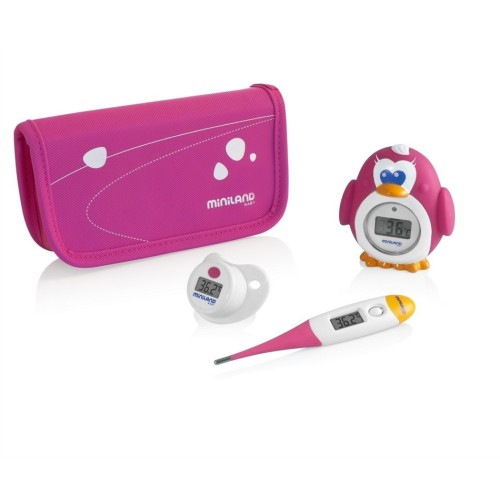 Σετ 3 θερμομέτρων Miniland Thermokit pink-89119-3