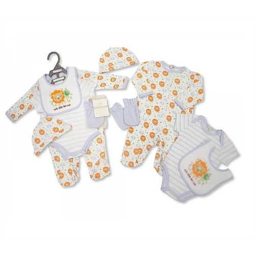 Αγγλικό Σετ Δώρου  100% cotton, 5 τεμαχίων -  της Nursery time GP0793-BIG LION