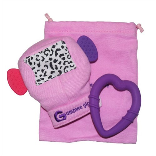 Μασητικό Γάντι Gummee Glove pink με Δώρο θήκη