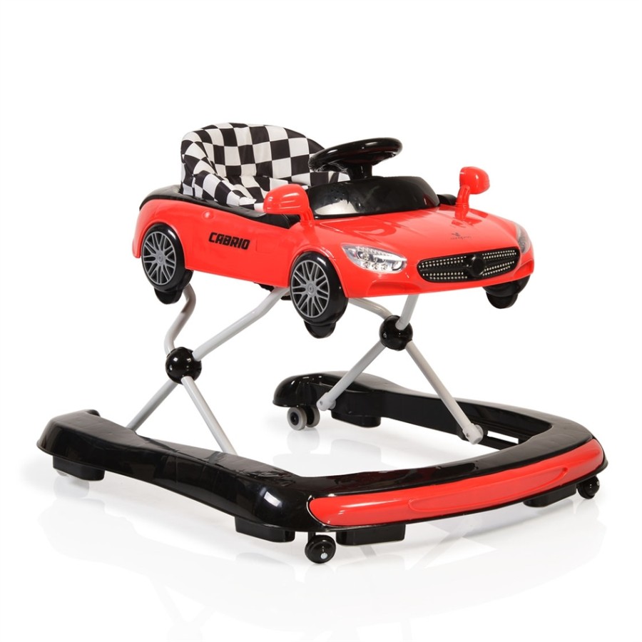 Cangaroo Cabrio 2 σε 1 Στράτα Περπατούρα με ηλεκτρονικό μουσικό παιχνίδι- RED (6243654)