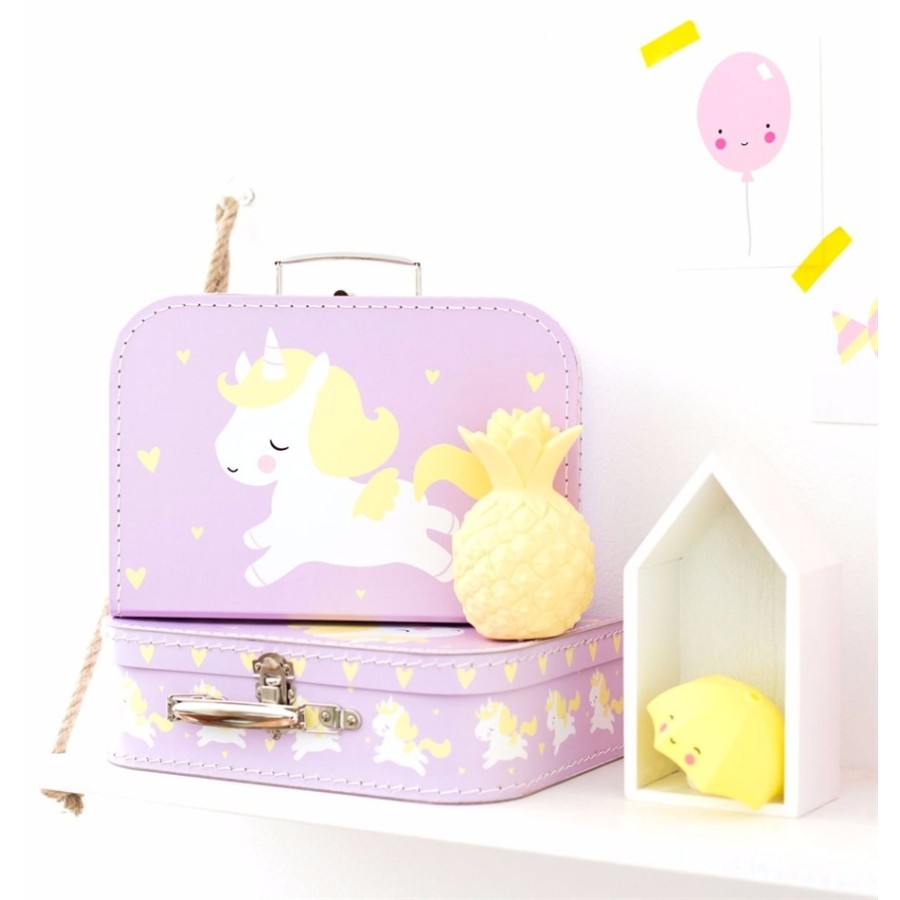 A little lovely company Βαλίτσα Unicorn LILAC SCUNPI01