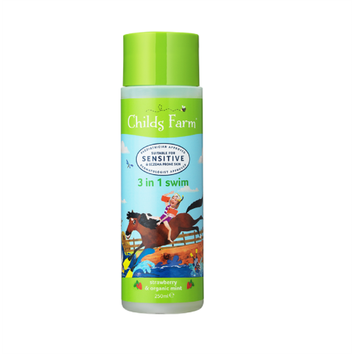 Childs Farm 3IN1 SWIM STRAWBERRY & ORG MINT 250ML-CF160( σαμπουάν-αφρόλουτρο-μαλακτικό)-6008251