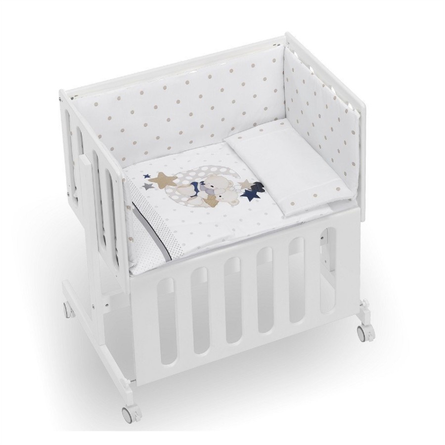 Interbaby ΛΊΚΝΟ μαζί με στρώμα ανατομικό και ντύσιμο λίκνου COLECHO 
