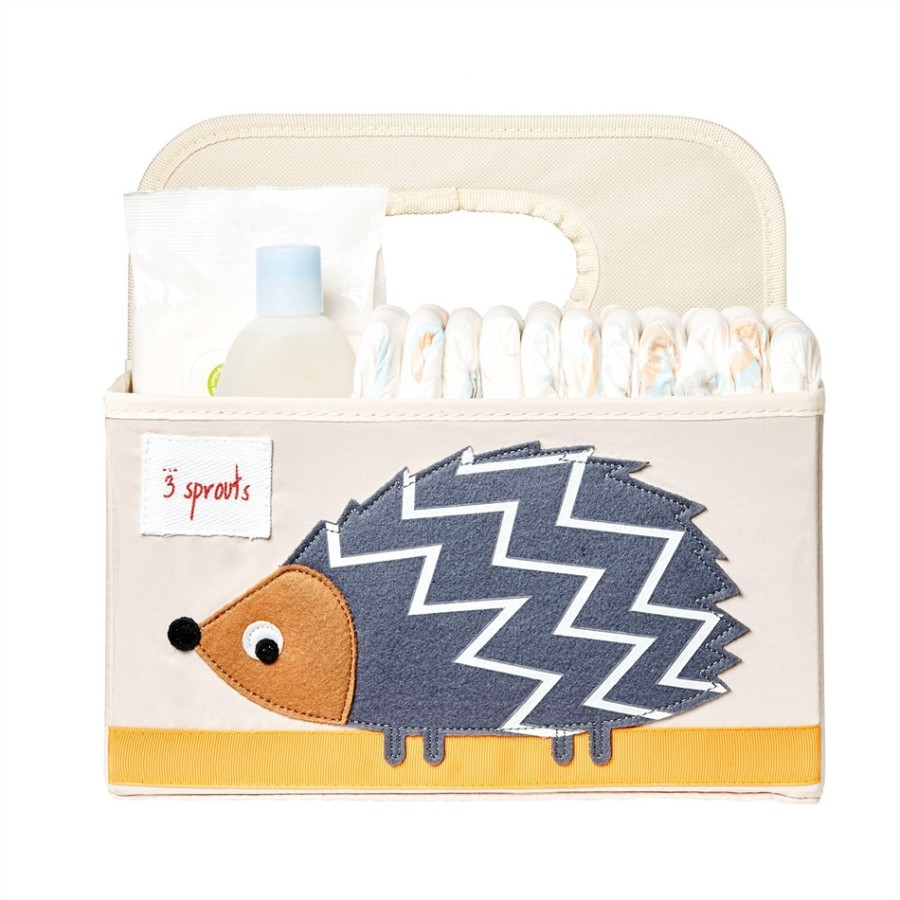 3 sprouts τσάντα-θήκη για πάνες-καλάθι καλλυντικών diaper caddy Hedgehog- IDOHDG