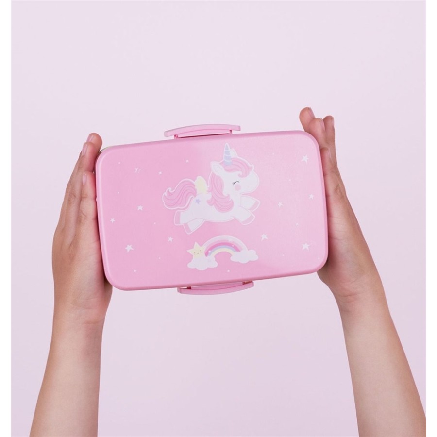 Little Lovely Company Lunch box Unicorn (SBUNPI04)