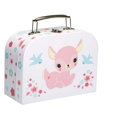 Little Lovely Company Little suitcase & τσαντάκι φαγητού Deer (SCDEWH09)