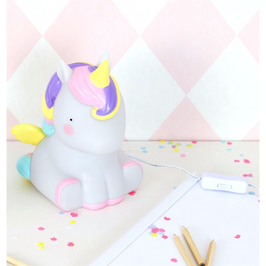 A little lovely company επιτραπέζιο φωτιστικό Unicorn led - TBUNEU03
