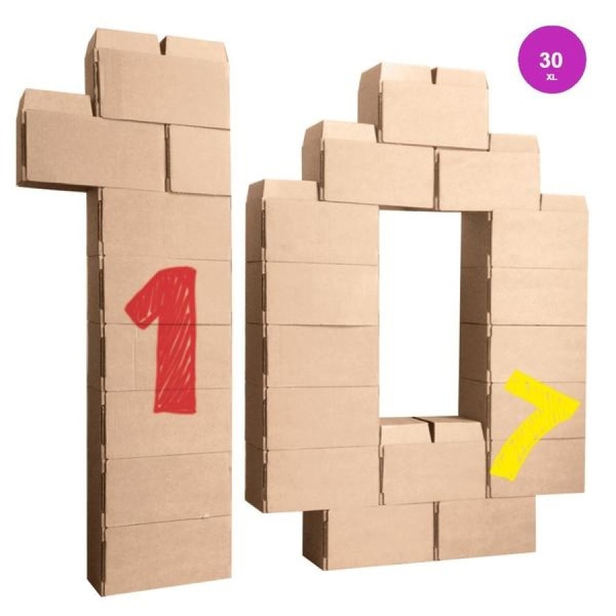 Gigi Blocks 30 big building blocks white -G4-W
