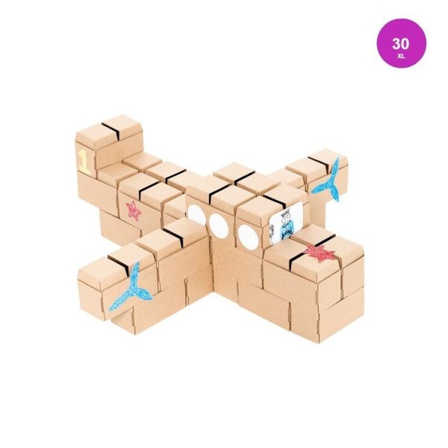 Gigi Blocks 30 big building blocks white -G4-W