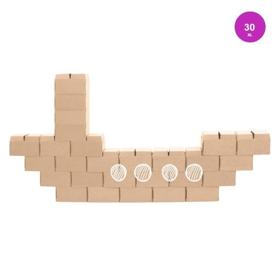 Gigi Blocks 30 big building blocks white -G4-W