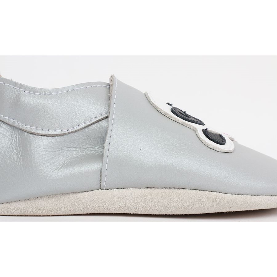Bobux Δερμάτινο βρεφικό παπούτσι  Softsoles Silver Panda 1000-014-09