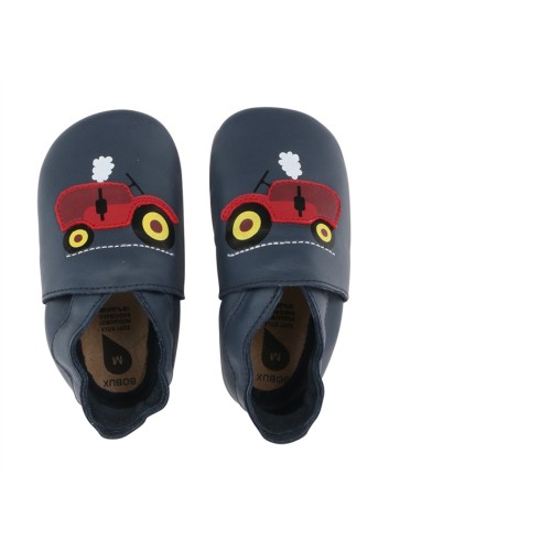 Bobux Δερμάτινο βρεφικό παπούτσι  Softsoles Navy Tractor 1000-007-01