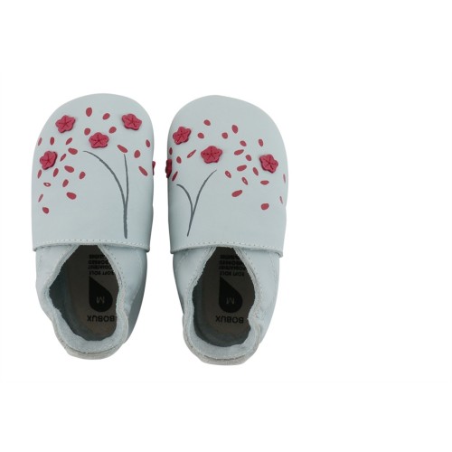 Bobux Δερμάτινο βρεφικό παπούτσι  Softsoles Sky Cherry Blossom 1000-036-16