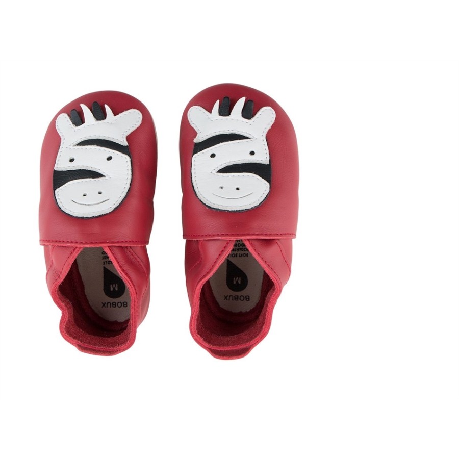 Bobux Δερμάτινο βρεφικό παπούτσι  Softsoles Red Zebra 1000-008-06
