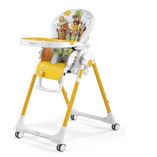 Peg Perego καρέκλα φαγητού Prima Pappa Follow Me Fox & Friends με ΔΩΡΟ μπάρα παιχνιδιών (4132FOX38)