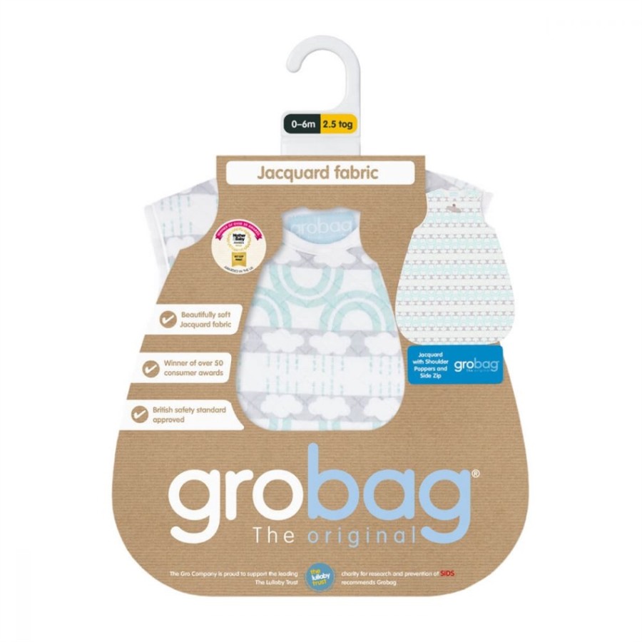 GroBag Υπνόσακος 2.5 tog χειμωνιάτικος 18-36 μηνών Rainy Days Jacquard-5799