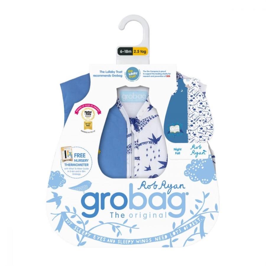 GroBag Υπνόσακος 2.5 tog χειμωνιάτικος 6-18 μηνών Night Fall - Rob Ryan-5996