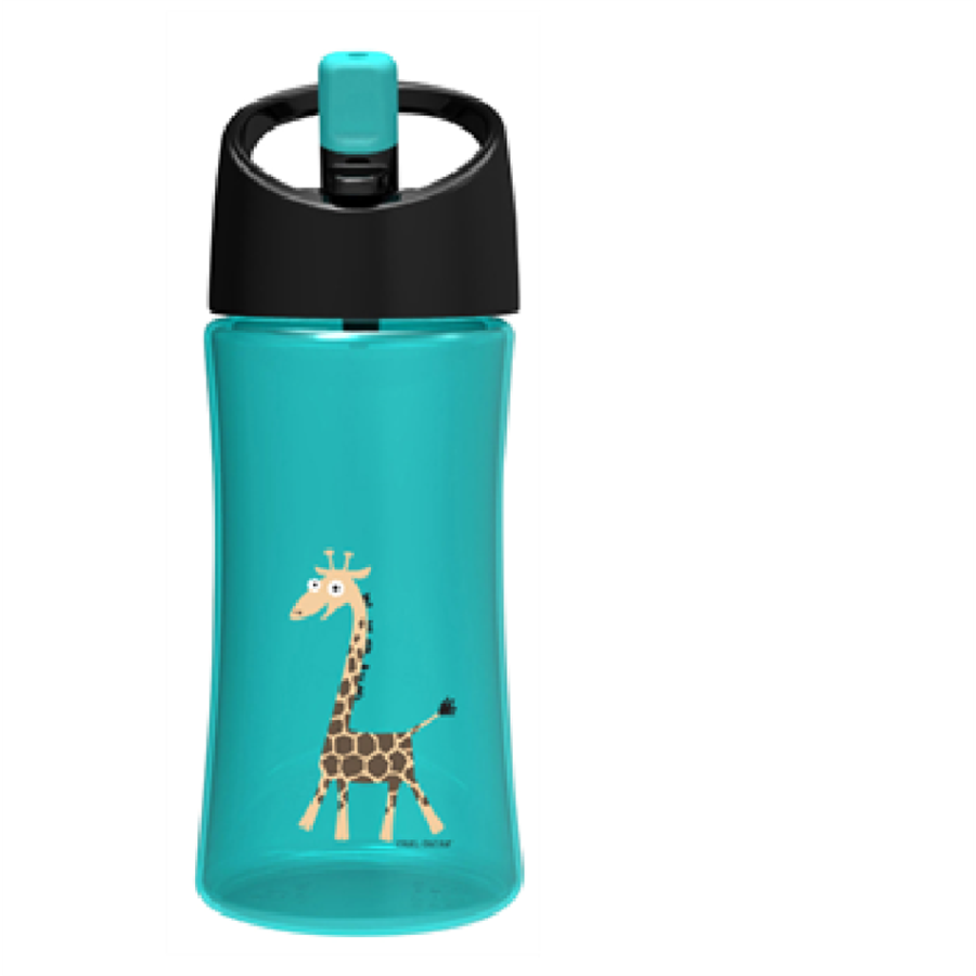 Carl Oscar Water Bottle – Kids Turquoize Giraffe-102103(350ml)