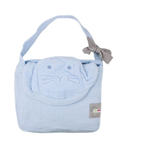 Minene πετσέτα με κουκούλα CUDDLY TOWEL MINENE (ΠΕΤΣΕΤΑ 2 ΣΕ 1) – ΣΙΕΛ  BABY BLUE