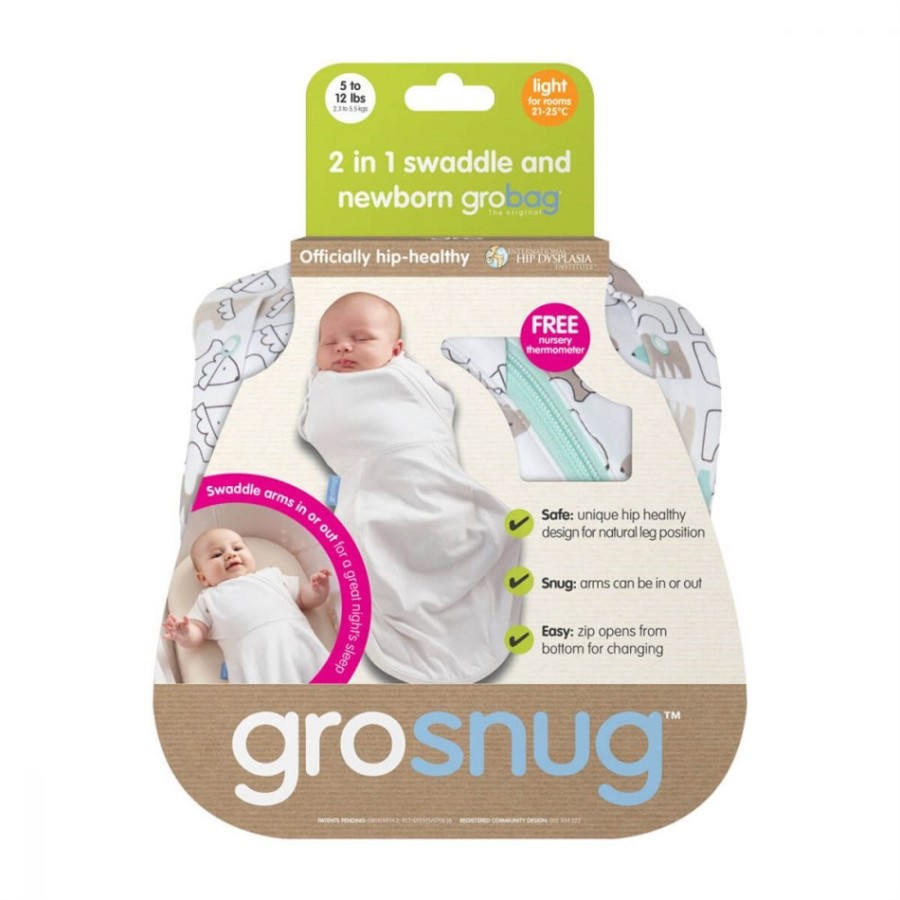 Gro Snug 2 σε 1 Πάνα αγκαλιάς και υπνόσακος νεογέννητου Lions and Tigers - Cosy (AFA1078)