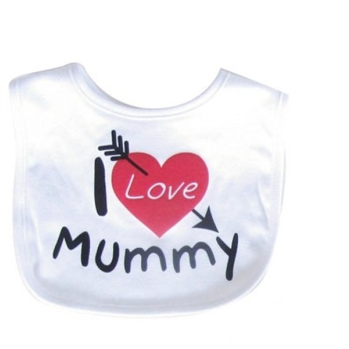 Soft Touch Σαλιάρα με βέλκρο I Love Mummy BIBSTP3604