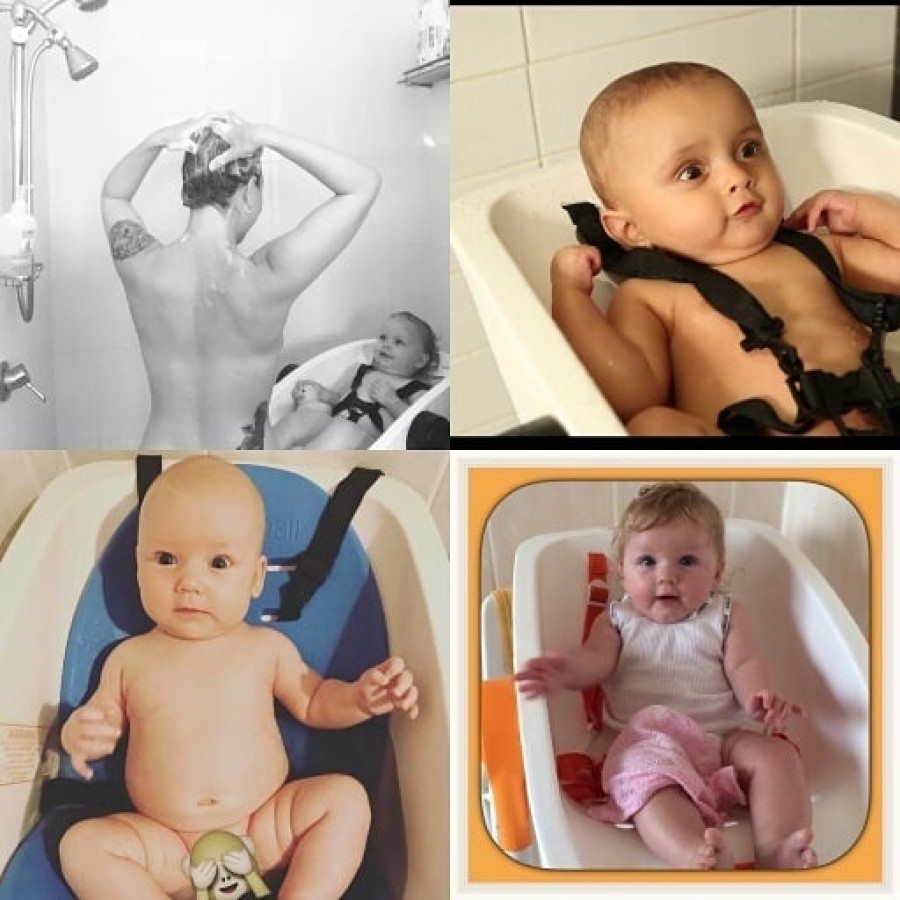 Charli chair 2 σε 1 Μπανάκι Μωρού με Βάση, ( κατάλληλη και για να μπαίνει μέσα σε ντουζιέρα)