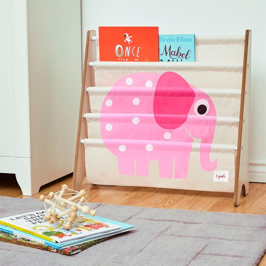 3 sprouts Book Rack - παιδικός οργανωτής βιβλίων ELEPHANT 0317-IRKELE