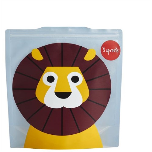 3 Sprouts θήκες για σάντουιτς - Σετ 2 Τεμαχίων -sandwich bag LION (0907-ISWLIO)