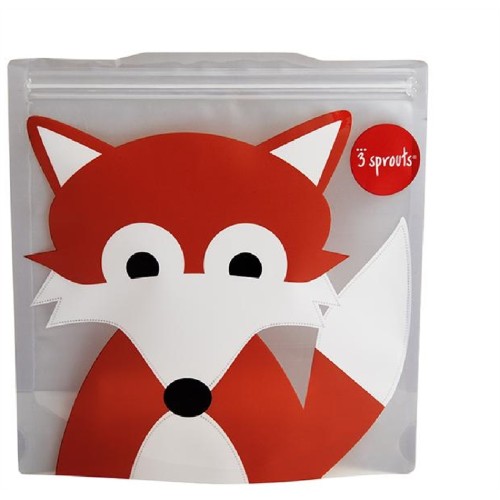 3 Sprouts θήκες για σάντουιτς - Σετ 2 Τεμαχίων -sandwich bag FOX (0907-ISWFOX)