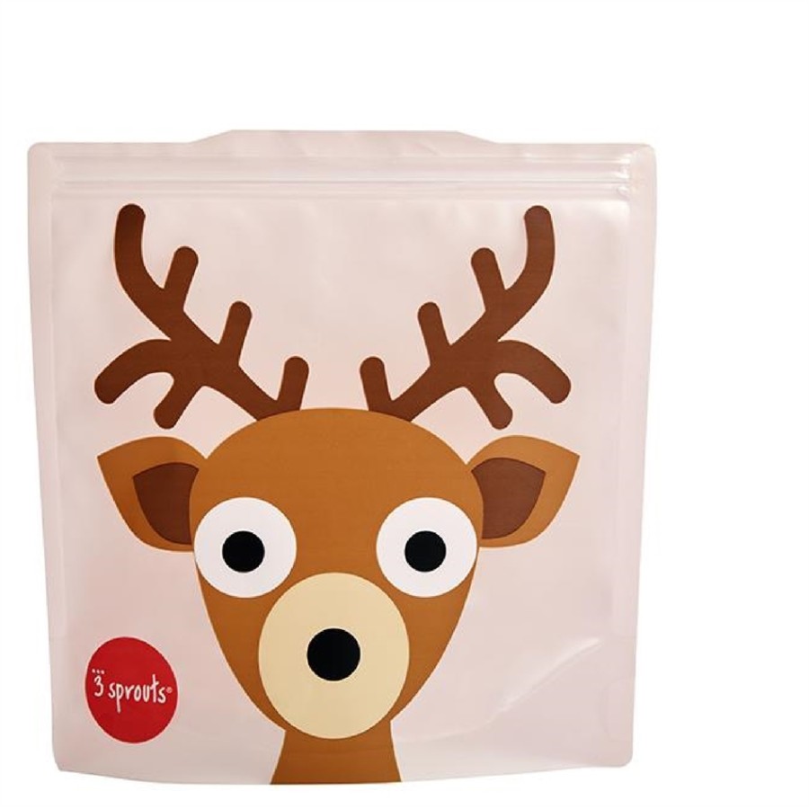 3 Sprouts θήκες για σάντουιτς - Σετ 2 Τεμαχίων -sandwich bag DEER (0907-ISWDEE)