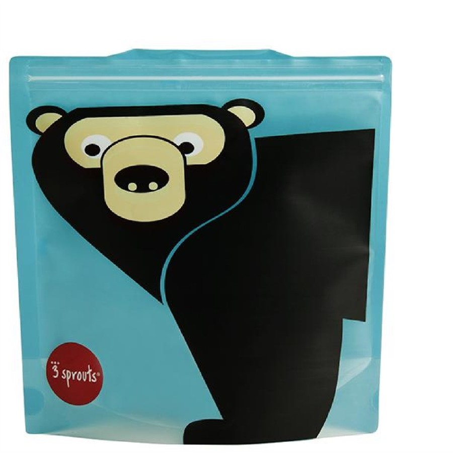 3 Sprouts θήκες για σάντουιτς - Σετ 2 Τεμαχίων -sandwich bag BEAR (0907-ISWBEA)