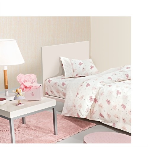 Σετ σεντόνια FRIENDS PINK 3τεμ 100% βαμβάκι 165X250 Guy Laroche
