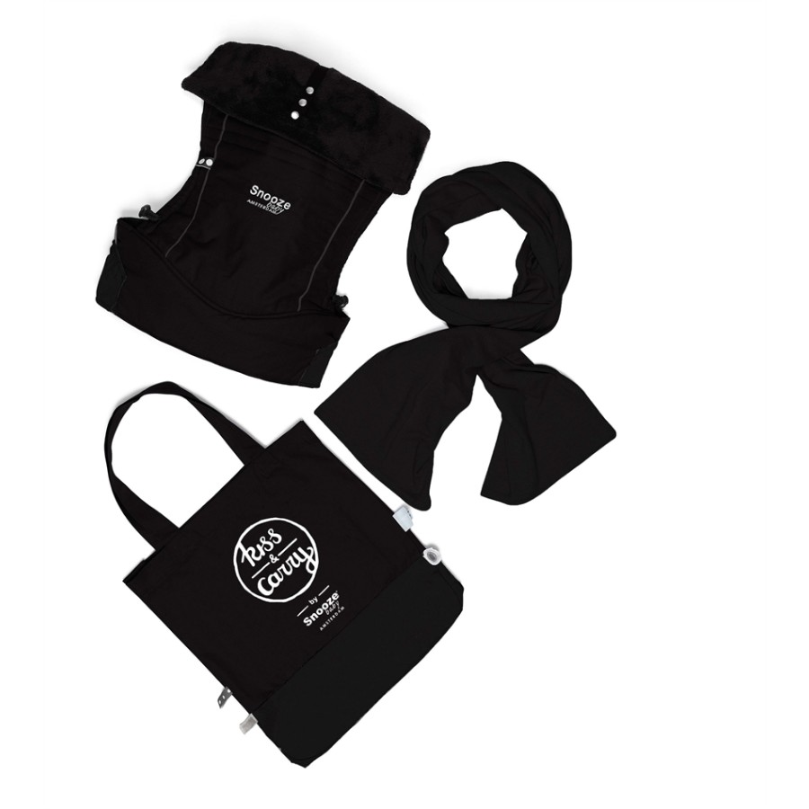 Snoozebaby Μάρσιπος Kiss and Carry All Black Edition (SNZ3013)