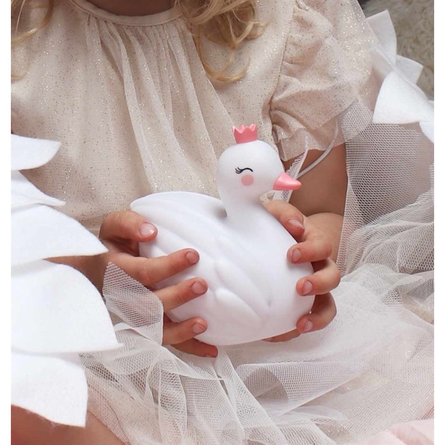 A Little Lovely Company Φωτάκι Νυκτός Mini Swan Light LLSWWH43