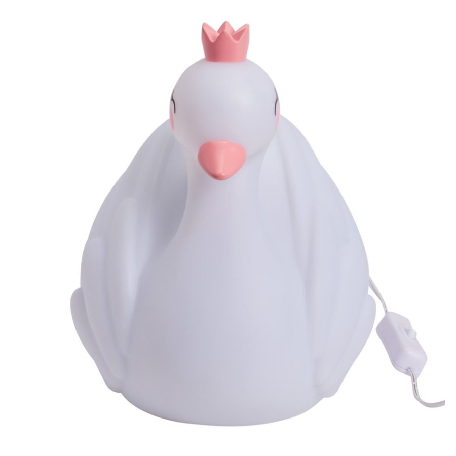 A Little Lovely Φωτάκι Νυχτός Επιτραπέζιο  BIG SWAN TBSWWH09 μαζί με τον μετασχηματιστή ρεύματος