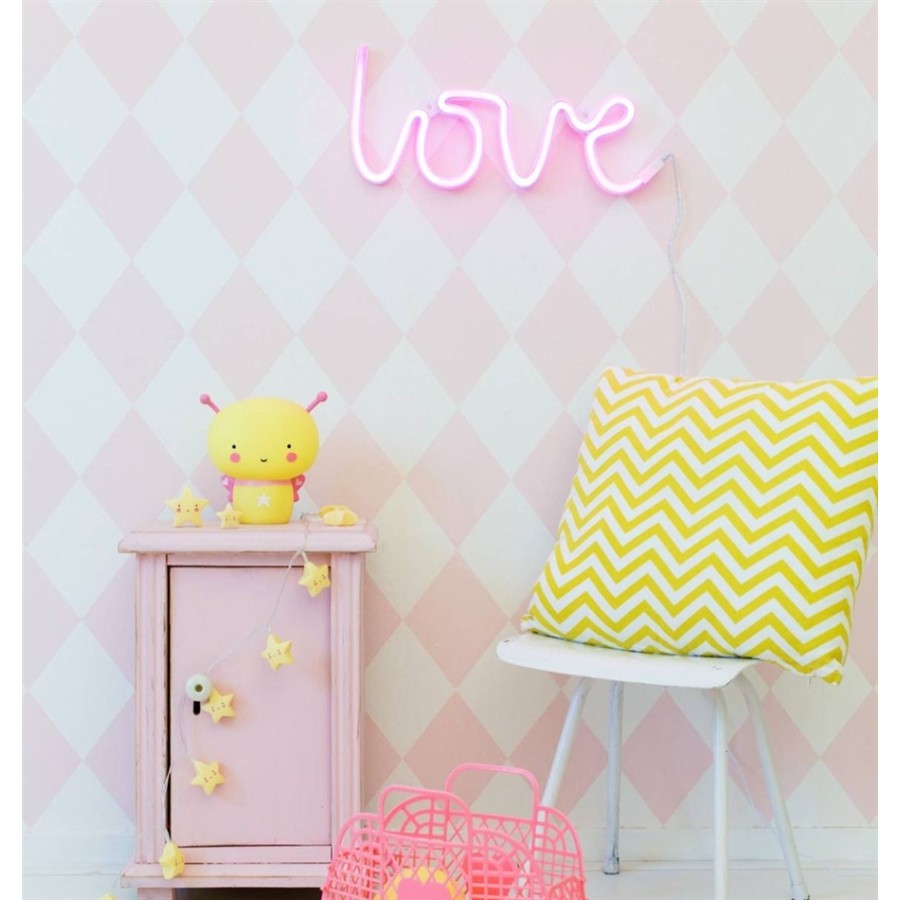 Νέον Φωτεινό Κρεμαστό Φως Love Pink Little lovely Company (LTNE043)