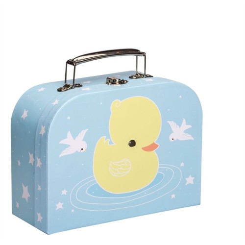 Little Lovely Company Little suitcase & τσαντάκι φαγητού Duck - SCDUBL11