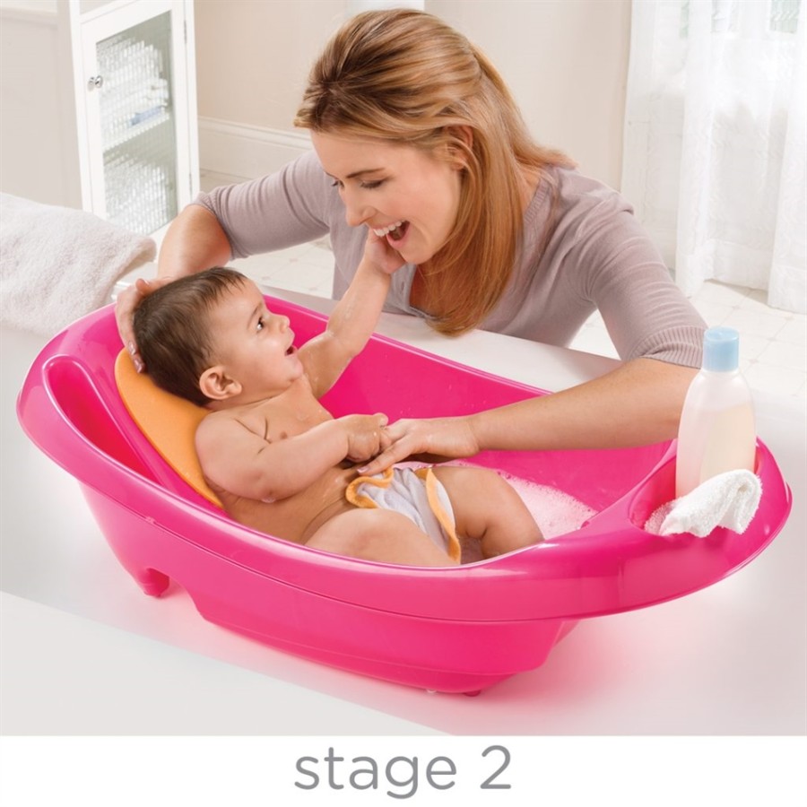 SUMMER INFANT –Μπανιέρα με Αυχενική και Σπονδυλική στήριξη - SPLISH N’ SPLASH  ΜΠΑΝΑΚΙ ΡΟΖ (SIM19476)