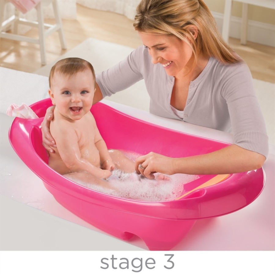 SUMMER INFANT –Μπανιέρα με Αυχενική και Σπονδυλική στήριξη - SPLISH N’ SPLASH  ΜΠΑΝΑΚΙ ΡΟΖ (SIM19476)