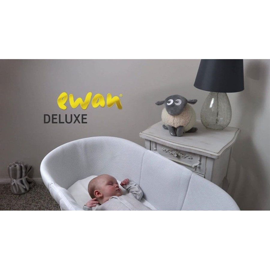 Ewan the Sheep DELUXE grey  ,το ονειροπροβατάκι - Συσκευή Λευκών Ήχων (με Smartcry Αισθητήρα)