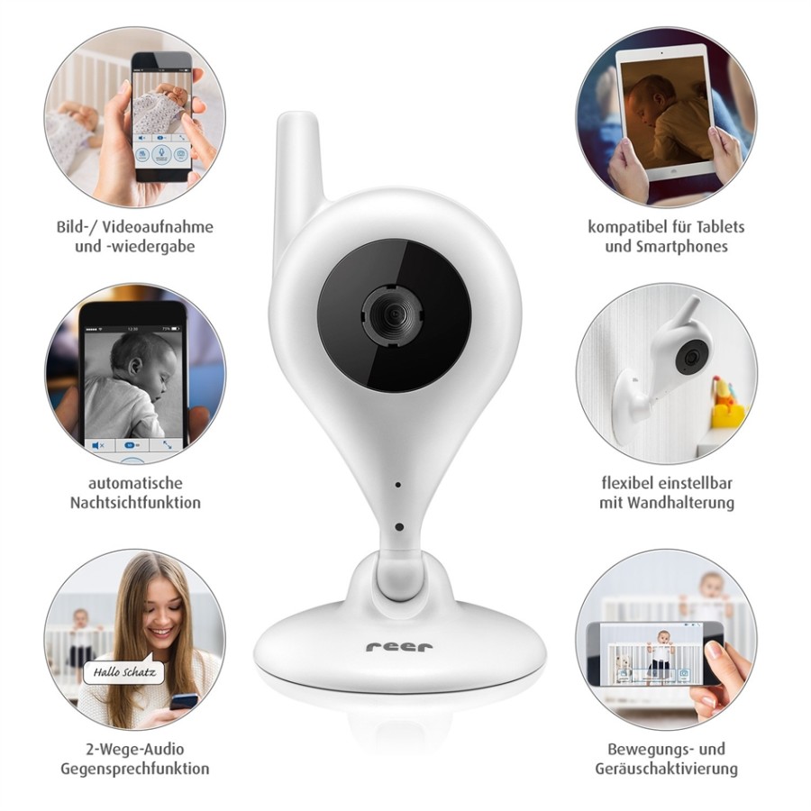 Reer IP Babycam κάμερα παρακολούθησης (μέσω App (Android & iOS) IP tech)-80300