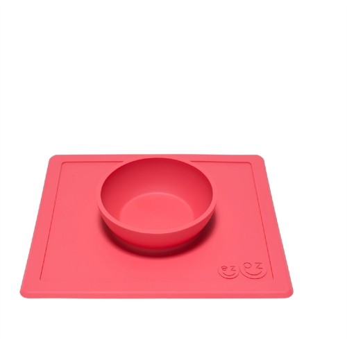 Ezpz Δίσκος και μπολ σε ένα Happy bowl 250mg in Coral-MB-C1785U