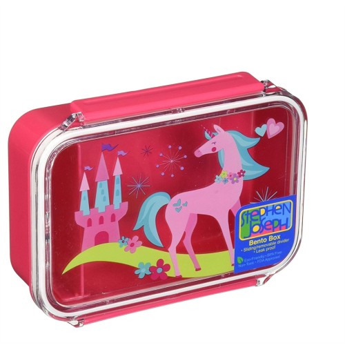 Stephen Joseph φαγητοδοχείο αεροστεγές με χώρισμα Unicorn-Bento Box - SJ115121(Κατάλληλο και για φούρνο μικροκυμάτων )