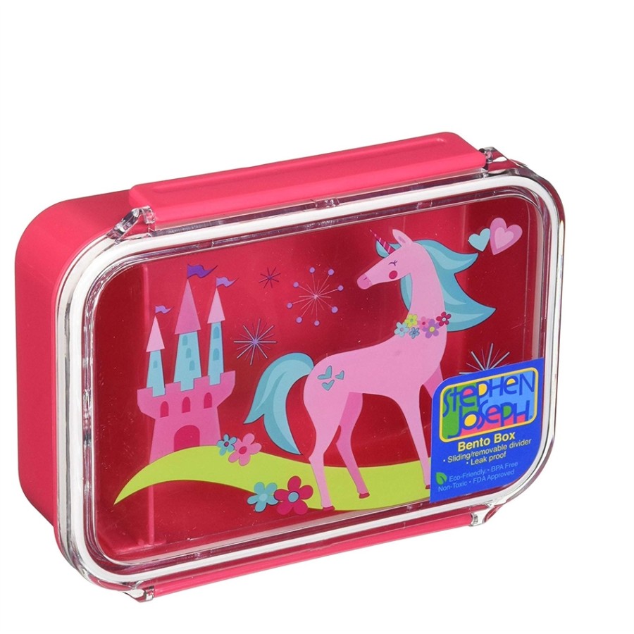 Stephen Joseph φαγητοδοχείο αεροστεγές με χώρισμα Unicorn-Bento Box - SJ115121(Κατάλληλο και για φούρνο μικροκυμάτων )