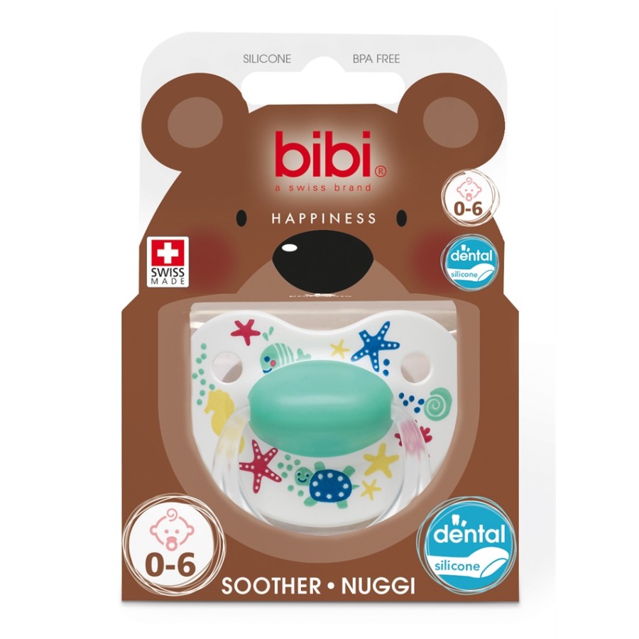 Bibi Ορθοδοντική Πιπίλα Σιλικόνης Play with us  Maritime Mint