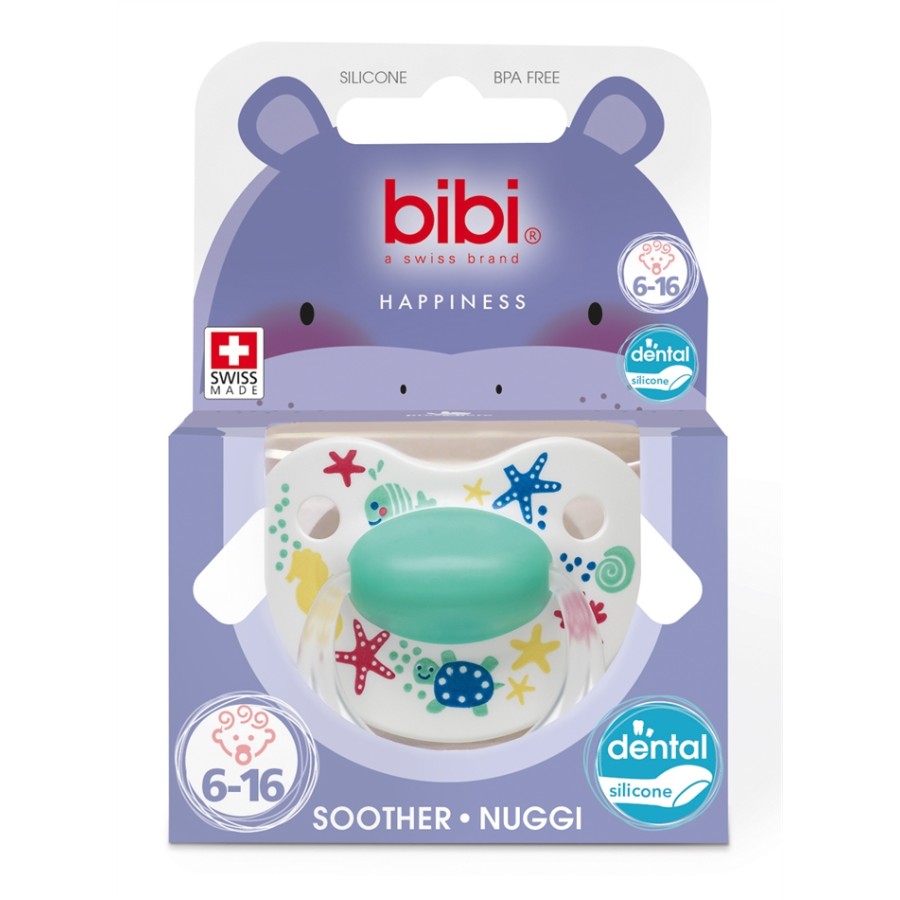 Bibi Ορθοδοντική Πιπίλα Σιλικόνης Play with us  Maritime Mint
