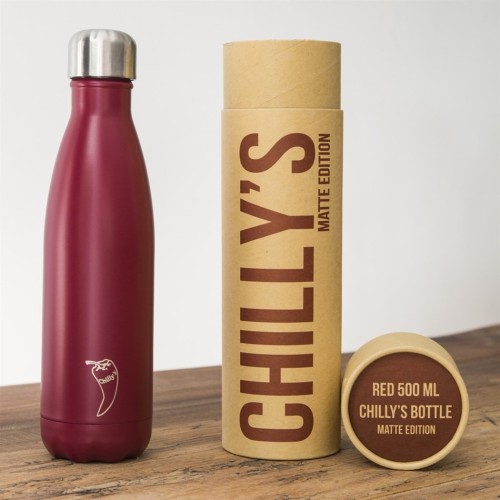 Ανοξείδωτος θερμός Chillys RED MATTE 500ML-200205