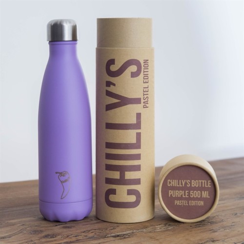 Ανοξείδωτος θερμός Chillys PASTEL PURPLE 500ML-200216